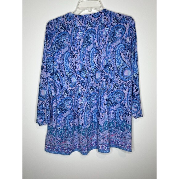 Lilly Pulitzer Marilina Flowing Tunic Top Size S Preowned Excellent - Picture 3 of 4